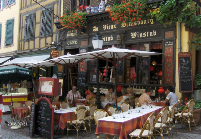 Au Vieux Strasbourg, restaurant de tarte flambée accessible à Strasbourg